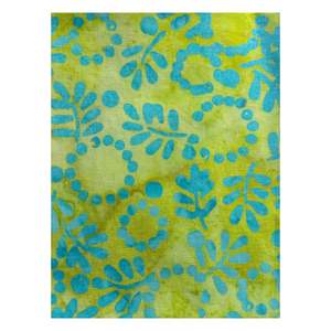 Sarong en batik artisanal élégant, motif abstrait violet et bleu, tissu multi-usage doux en provenance d'Indonésie, qualité supérieure - Product Image 5