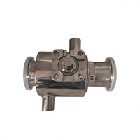 Vanne à boisseau sphérique pneumatique sanitaire 316L avec gaine isolante, raccord rapide fileté NPT, OEM pour applications alimentaires, marque JITAI