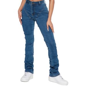 Pantalon cargo en jean taille basse personnalisé pour femme, en coton respirant, écologique, grande taille, séchage rapide, idéal pour l'été – Personnalisation - Product Image 1