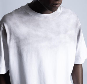 เสื้อเชิ้ตฮิปฮอปสำหรับผู้ชาย, ผ้าฝ้าย100% OEM/ODM เสื้อยืดฮิปฮอปแบบหลวมเปิดไหล่คอกลมสีซีดจางสวมใส่สบายระบายอากาศได้ดี - Product Image 2