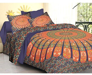 Draps de lit géométriques bohèmes imprimés nouvelle arrivée draps pour la maison hôtel et hôtel utilise - Product Image 1