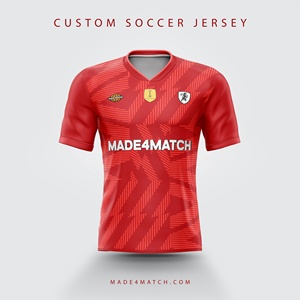 Venta caliente de alta calidad de fútbol Jersey rojo y amarillo - Product Image 3