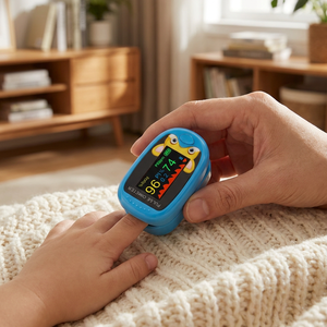 Oxymètre de pouls pour enfant, moniteur de saturation en oxygène sanguin pédiatrique, oxymètre rechargeable pour enfants, mesure du SpO2 - Product Image 4