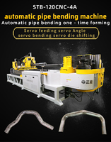 Máquina de Doblado de Tubos CNC STB-120CNC-4A, Máquina de Doblado de Tubos Cuadrados y Tuberías de Hierro