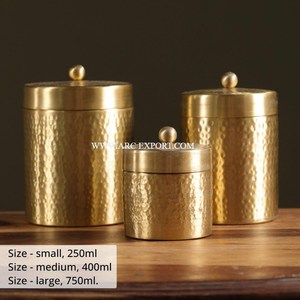 Décor de cuisine poli or vintage Conteneurs de stockage des aliments Qualité supérieure Différentes tailles Pots de thé et de café de luxe New Look - Product Image 4