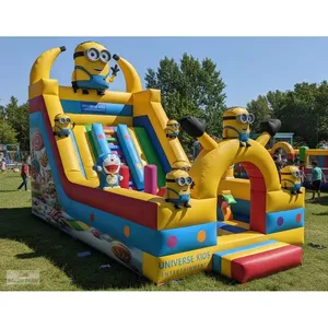 Tobogán Inflable Grande con Temática de Minions para Niños, Material de 650,00 Gr/m, para Uso en Parques Urbanos - Product Image 2