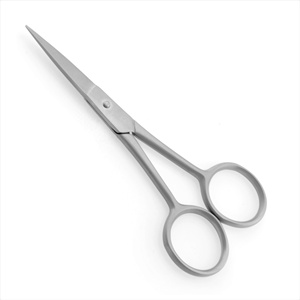 Tijeras de corte de bigote para hombres hechas a mano, hoja recta de belleza de acero inoxidable para vello Facial, pan, cuidado de uñas afiladas, manicura - Product Image 6