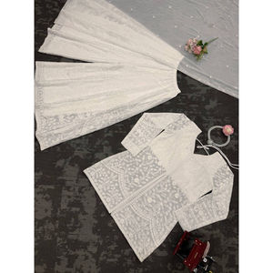 งานปักแบบอินเดียโบราณซาลวาร์คาเมซพร้อมด้วยงานปักที่หรูหราและดูเพ็นท์ - Product Image 5