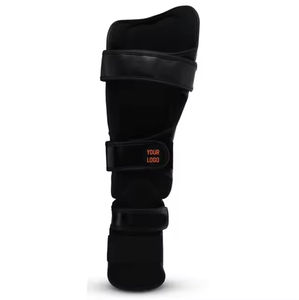 Protège-tibias élastiques de sport en gros, tissu élastique, protection professionnelle, protège-tibias de compression pour le judo et le kickboxing - Product Image 4