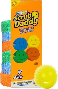 ฟองน้ำทำความสะอาดอเนกประสงค์แบบไม่ทำให้เกิดรอยขีดข่วน Scrub Daddy - ฟองน้ำล้างจานแบบแพ็คใหญ่สำหรับห้องครัว ห้องน้ำ (7 ชิ้น) - Product Image 6