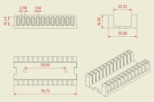 ตัวยึดต่อสายไฟเบอร์ออปติก FOS-33 - Product Image 6
