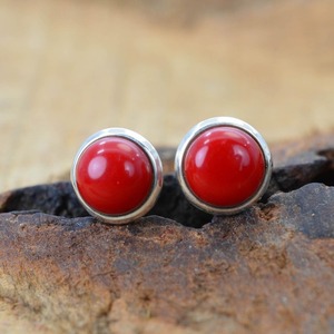 925 boucles d'oreilles classiques en argent massif bijoux pour femmes 925 argent Sterling corail pierres précieuses Style Boho boucles d'oreilles faites à la main cadeau - Product Image 3