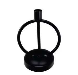 Bougeoir haut de gamme de luxe Décoration de la maison de Noël Base ronde en forme d'étoile en métal Bougeoirs hautement décoratifs Tendance - Product Image 3