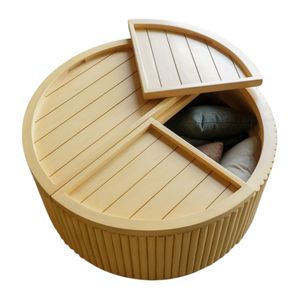 Mesa de Centro Práctica Hecha a Mano con Tapa Elevadora y Almacenamiento, Madera de Caoba Sólida, Mueble Multifuncional Moderno para Sala de Estar, 1 Año de Garantía - Product Image 3