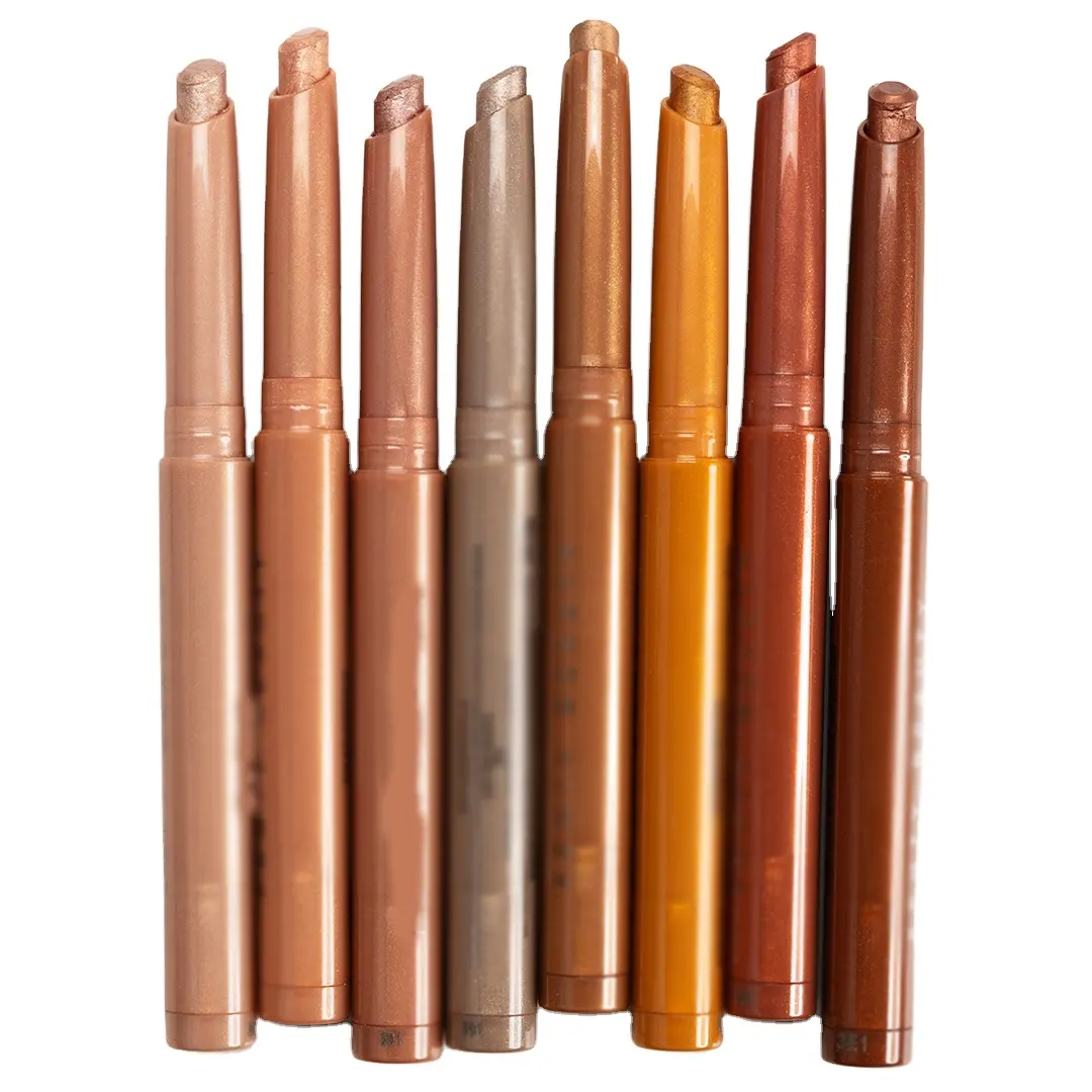 قلم تجميل مبيع بالجملة 4 في 1 مجموعة ظلال عيون علامة تجارية خاصة نباتية قلم ظلال عيون قلم تخليد