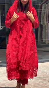 Ropa tradicional india pakistaní para mujer Heavy Faux Georgette Short Kurti Daily Wear con Salwar - Product Image 6