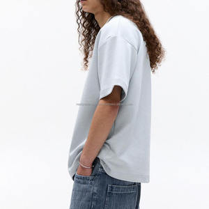 Vêtements pour hommes 100% coton T-shirt blanc Heavyweight Hot Designer T-shirt pour hommes Tee Tops - Product Image 3