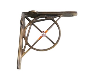Cast Iron <b>Shelf</b> <b>Corner</b> Brackets <b>Wall</b> Mounted Support Rack Display Organizer Antique Cast Iron <b>Shelf</b> Bracket - Product Image 1