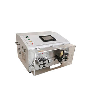 Square Electronic <b>Cables</b> Cut And <b>Strip</b> <b>Machine</b> With Wire Cutting And Peeling Blades - Product Image 6