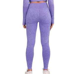 Leggings de sport pour femmes, leggings personnalisés de yoga avec logo, vêtements de sport, taille personnalisée 100% coton, collants sans couture, leggings pour femmes - Product Image 5