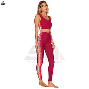 Vêtements de yoga pour femmes grande taille sur mesure avec logo respirant et léger Ensemble 2 pièces de haute qualité Service OEM - Product Image 2