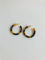 Conception Standard Style bohème géométrie C-forme résine cerceau boucle d'oreille écaille de tortue boucles d'oreilles pour femmes fille déclaration boucle d'oreille