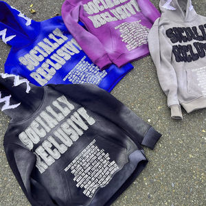 Custom Heavyweight 500 Gsm Sudadera con capucha de los hombres Nuevo diseño 100% Algodón de gran tamaño Producto de fabricantes de alta calidad - Product Image 2