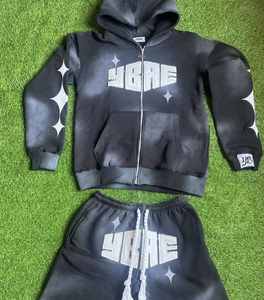 Ensemble de chemise courte respirante personnalisée de qualité supérieure 100% Ensembles de t-shirts en coton biologique Ensemble de shorts imprimés par sublimation 3D pour hommes - Product Image 4