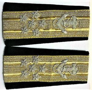 Ensemble d'épaulettes brodées à la main pour hommes Épaulettes tactiques personnalisées Épaulettes uniformes - Product Image 5