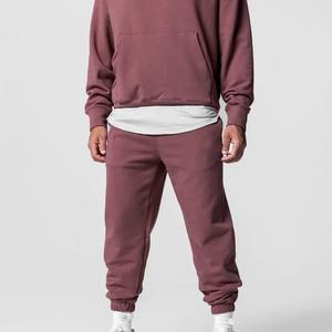 Pantalon de survêtement de sport décontracté pour hommes survêtement taille haute à rayures contrastées en coton épais pour hommes respirant - Product Image 2