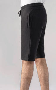 Pantalones cortos de cintura elástica de poliéster/algodón para hombre de primera calidad, respetuosos con el medio ambiente, transpirables, de secado rápido, colores sólidos, suaves y cómodos - Product Image 4