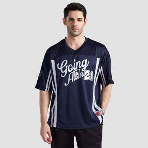 Conjunto Deportivo Juvenil Azul Marino, Transpirable, de Poliéster, Talla XL, Camiseta y Pantalones con Estampado por Sublimación de Alta Calidad, con Número en Blanco - Product Image 2