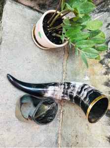 Nuevo Soporte para Cuerno Vikingo Hecho a Medida, Cuernos de Búfalo Impermeables con Tallado Moderno para Venta al por Mayor - Product Image 2