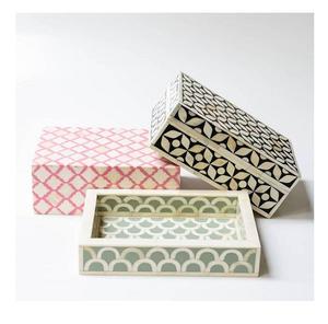 Gran oferta, joyero de regalo decorativo con incrustaciones de hueso de alta calidad hecho a mano de lujo para padres y madres, artesanía de calidad - Product Image 4