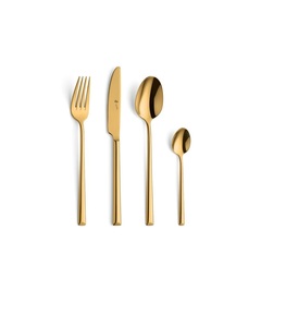 Elegante aço inoxidável talheres com acabamento preto fosco e perfil contemporâneo ideal para mesas de jantar minimalistas - Product Image 3