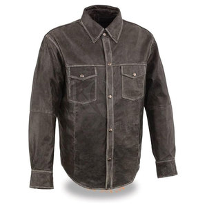 Camisas de Cuero Duraderas para Hombre, Ajuste Cómodo, Tela Suave, Material Premium, Ligeras, Transpirables, Ecológicas, Personalizadas, Perfectas - Product Image 3