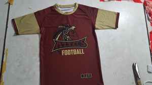 T-shirt à col rond avec broderie personnalisée pour hommes, fabriqué au Pakistan, à manches longues, en jersey Spandex tricoté et imprimé. - Product Image 5