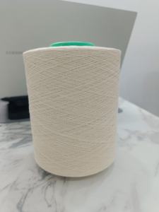 เส้นด้ายฝ้ายแท้ 100% สีขาวดิบ แบบทอเปิดปลาย สำหรับถักนิตติ้ง วัสดุแบบคาร์ด - Product Image 5