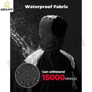 Combinaison de pluie imperméable pour hommes pour les sports motorisés avec pantalon pour la conduite à moto par temps de pluie intense Résistance à la pression de l'eau de 15000 mm - Product Image 2