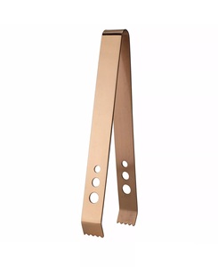 Pinzas para hielo de barra elegantes con agarre fuerte, bordes lisos, acabado resistente al calor para cócteles, bar en casa y uso profesional - Product Image 2