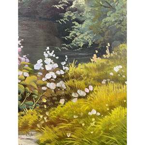 Dipinti a olio 36x24 pollici dipinti a mano 100% scena di primavera campo classico 3D pittura di paesaggio di arte della parete stampa fatta a mano - Product Image 2