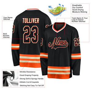 Jersey de Hockey sobre Hielo Estadounidense de Primera Calidad, Listo para Enviar, con Costuras Superiores, Jersey de Hockey sobre Hielo Sublimado OEM para Hombre con OEM - Product Image 3