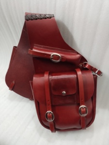 ADEEFA vente en gros de sacs de selle de cheval en cuir de vachette véritable conception robuste écologique pour le stockage de l'équitation fabricant indien - Product Image 3