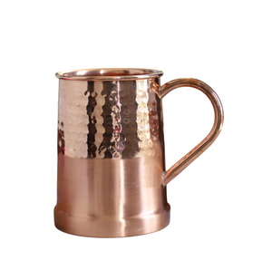 Mug en cuivre martelé avec intérieur en acier inoxydable et forme arrondie pour la table à la maison, vaisselle et service - Product Image 3