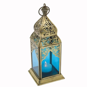 Copper Antique Finishing Shiny Gold Plated Finishing Vintage Indoor and <b>Outdoor</b> Decoration <b>Hanging</b> Candle Pillar Lanterns - Product Image 2