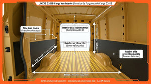 รถตู้บรรทุกสินค้าขนาดยาว LINXYS G201B NEV พร้อมที่นั่ง 2-6 ที่นั่ง รถยนต์พลังงานไฟฟ้าใหม่จากประเทศจีน - Product Image 5