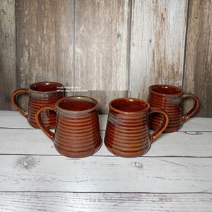 Taza de té de cerámica de doble pared de lujo | Juego de tazas de té de gres duradero con infusor y tapa - Product Image 4