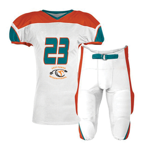 Uniforme de football américain de haute qualité, personnalisé, dernier design, respirant, séchage rapide, 100% polyester, unisexe, adulte, 240g, sport - Product Image 1