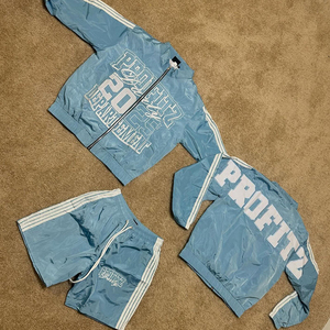 OEM Two Piece Custom Print <b>Zip</b> up Nylon <b>Short</b> Sets Custom Made Windbreaker <b>Shorts</b> and Jacket Tracksuits - Product Image 1