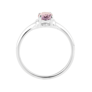 แหวนพลอยแอมะทิสต์ธรรมชาติสำหรับผู้หญิงจาก Shah Gems ทำจากเงินแท้ 925 ประดับโอปอลและโกเมน ตัดเจียระไนอย่างประณีต เหมาะสำหรับสวมใส่ทุกวัน - Product Image 3